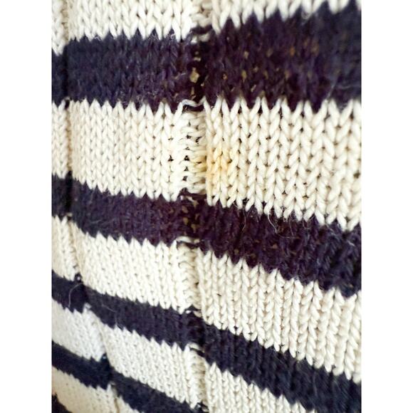 Zara | Striped Knit Dress with Scalloped Hem | Sz XS - Picture 6 of 9